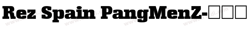 Rez Spain PangMenZ字体转换